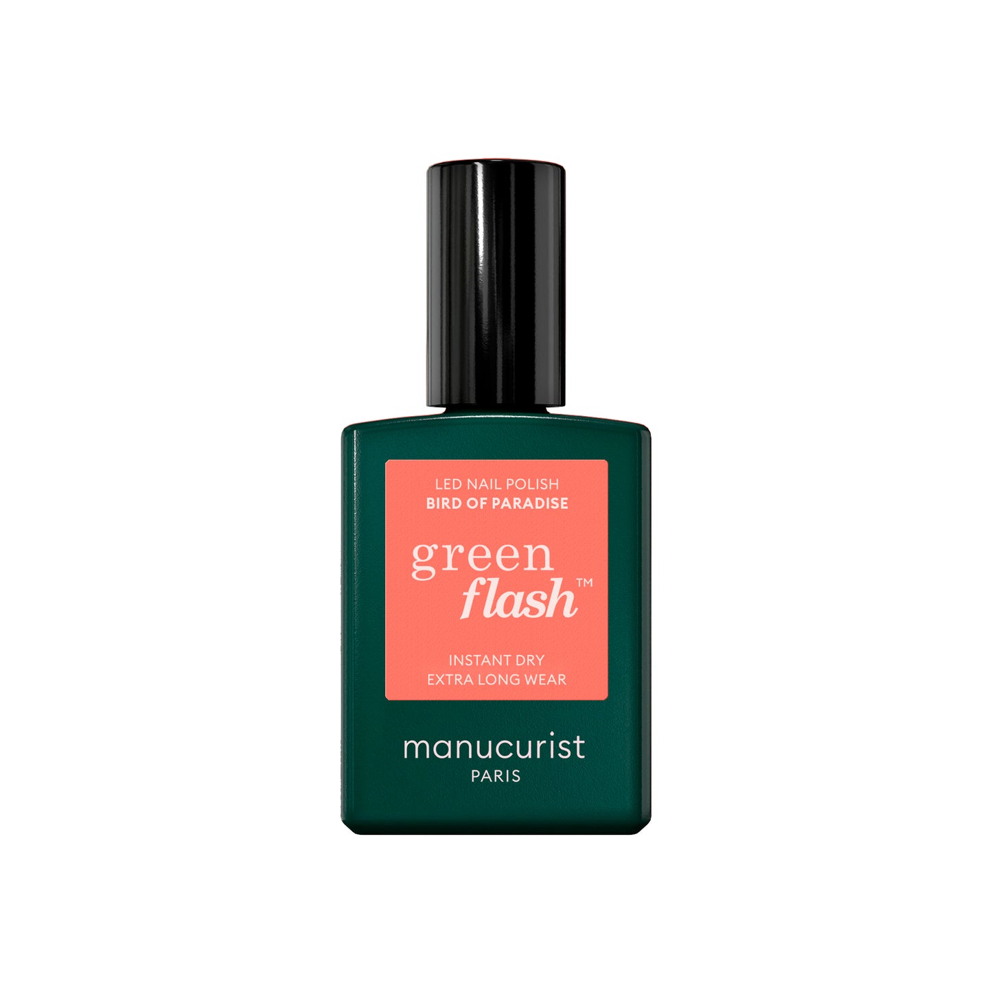 Manucurist Esmalte GREEN FLASH – Esmalte Semipermanente LED Natural (84% Origen Bio)