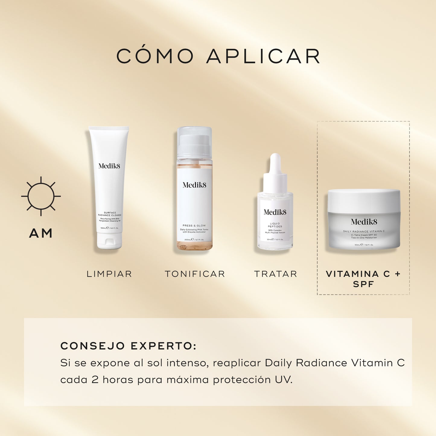 como aplicar Daily Radiance Vitamin C