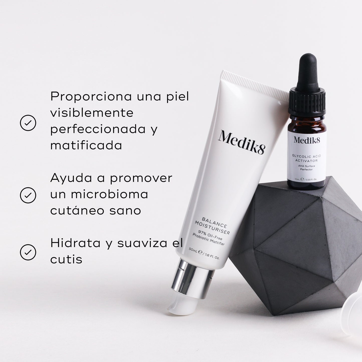 beneficios Balance Moisturiser With Glycolic Acid Activator