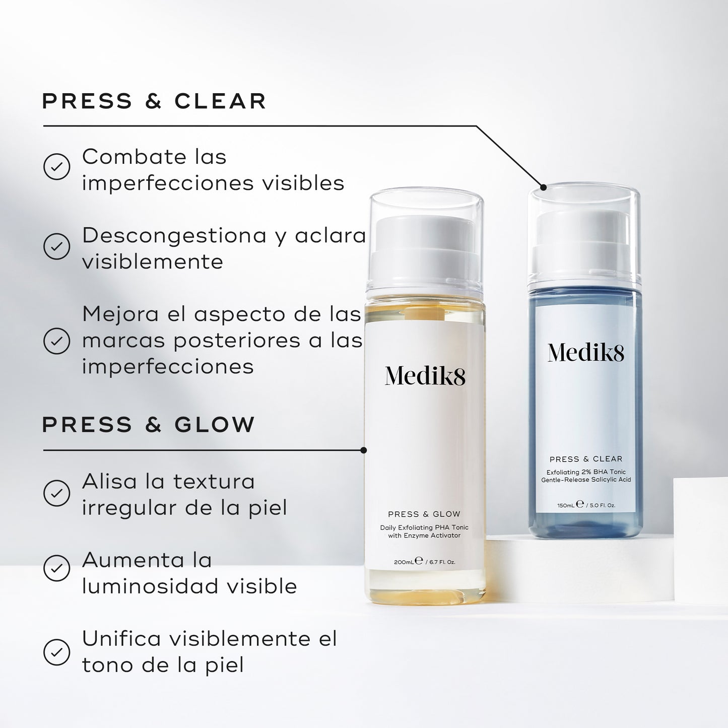 linea Press & Clear glow