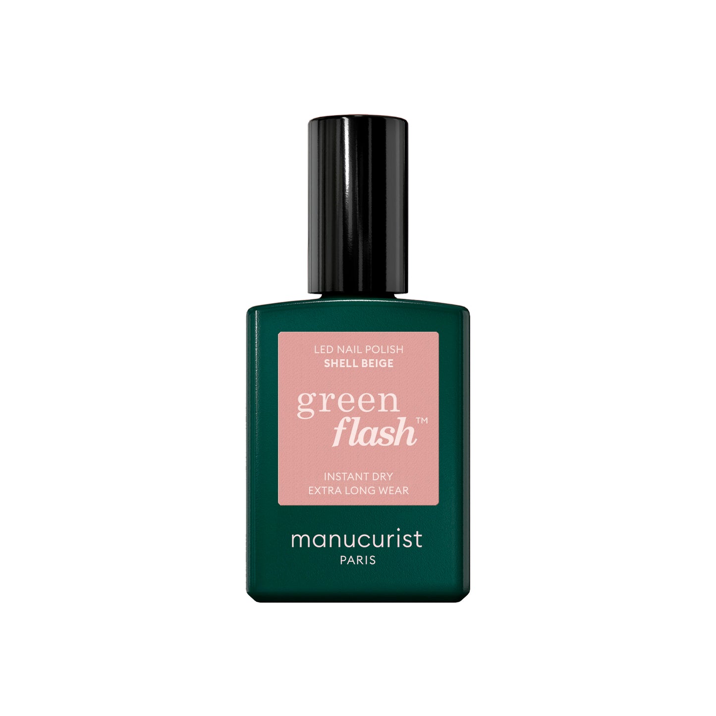 Manucurist Esmalte GREEN FLASH – Esmalte Semipermanente LED Natural (84% Origen Bio)
