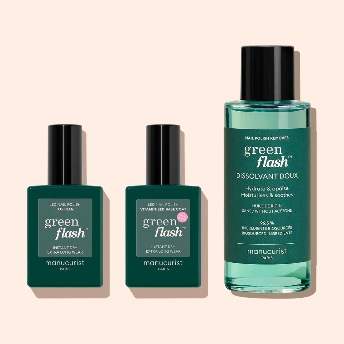 base, top y disolvente quita esmalte