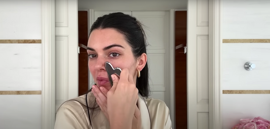 kendall jenner gua sha yoga facial