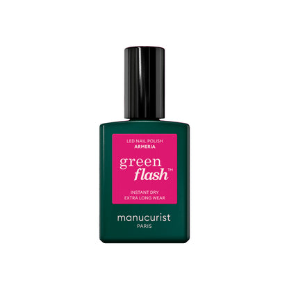 Manucurist Esmalte GREEN FLASH – Esmalte Semipermanente LED Natural (84% Origen Bio)