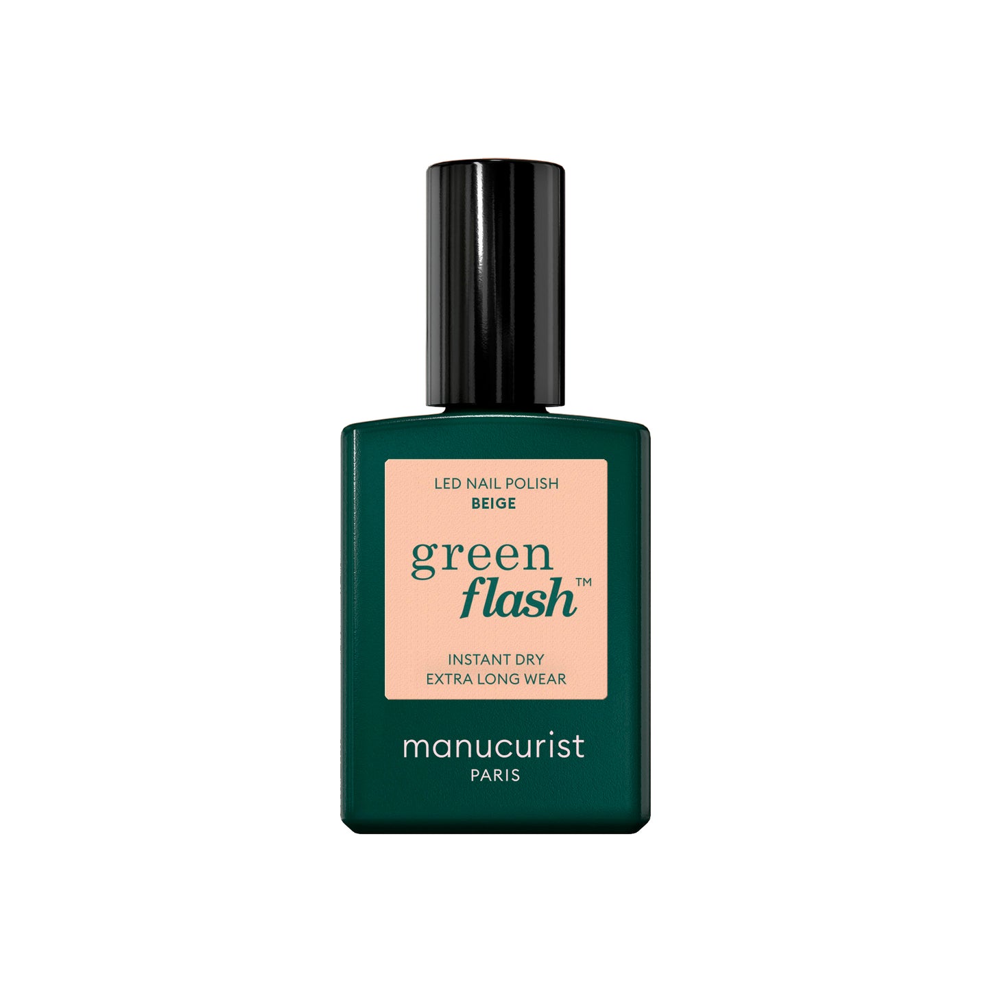 Manucurist Esmalte GREEN FLASH – Esmalte Semipermanente LED Natural (84% Origen Bio)