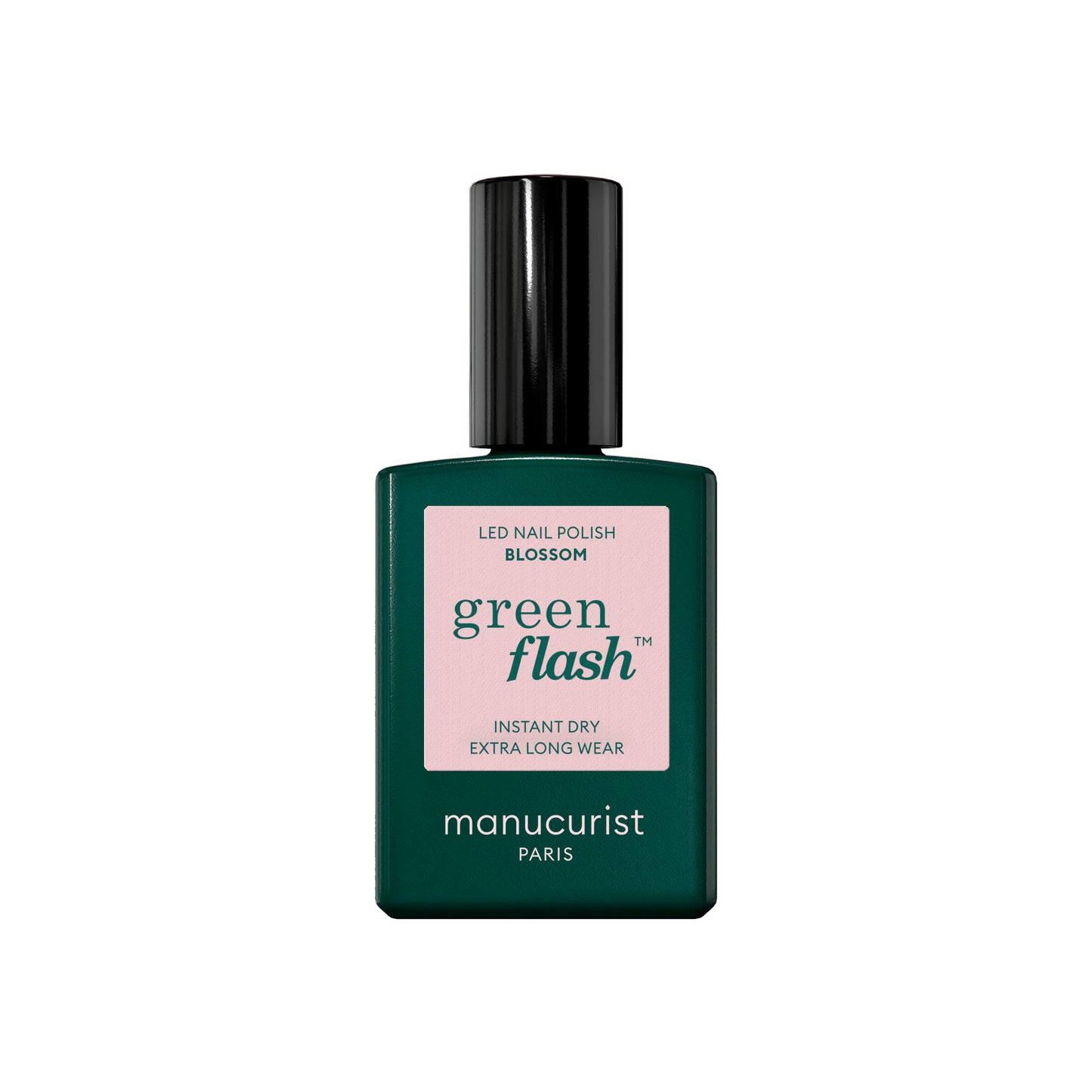 Manucurist Esmalte GREEN FLASH – Esmalte Semipermanente LED Natural (84% Origen Bio)