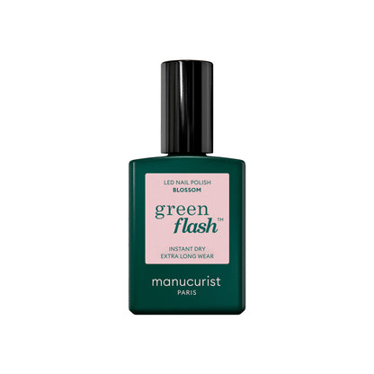 Manucurist Esmalte GREEN FLASH – Esmalte Semipermanente LED Natural (84% Origen Bio)