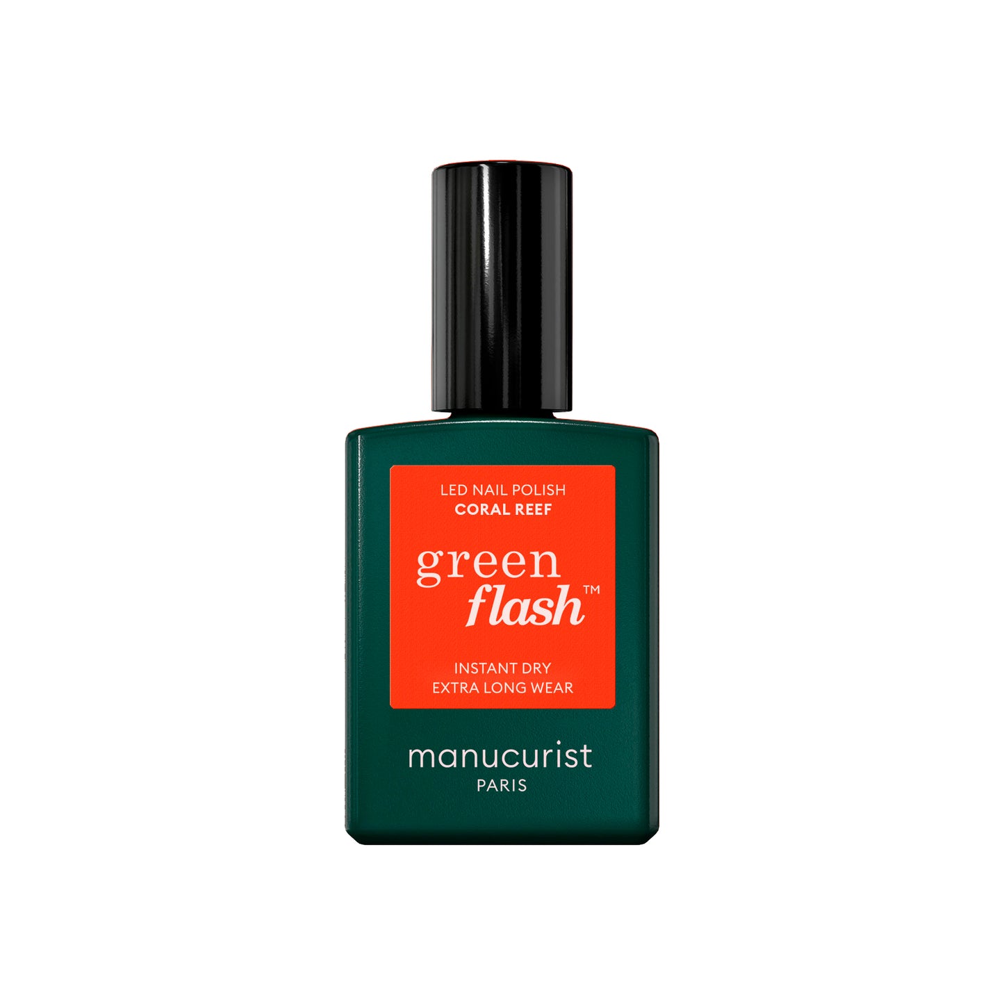 Manucurist Esmalte GREEN FLASH – Esmalte Semipermanente LED Natural (84% Origen Bio)