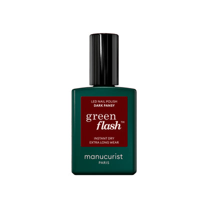Manucurist Esmalte GREEN FLASH – Esmalte Semipermanente LED Natural (84% Origen Bio)