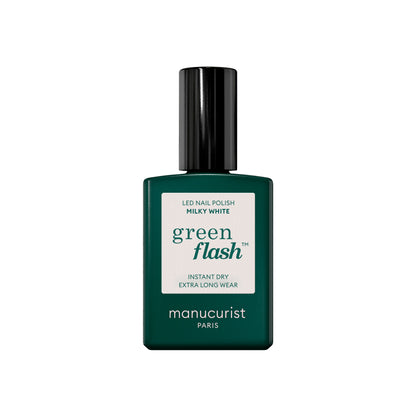 Manucurist Esmalte GREEN FLASH – Esmalte Semipermanente LED Natural (84% Origen Bio)