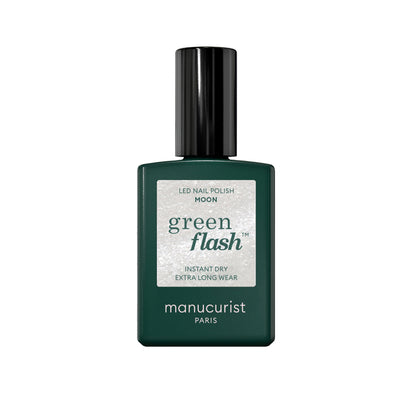 Manucurist Esmalte GREEN FLASH – Esmalte Semipermanente LED Natural (84% Origen Bio)
