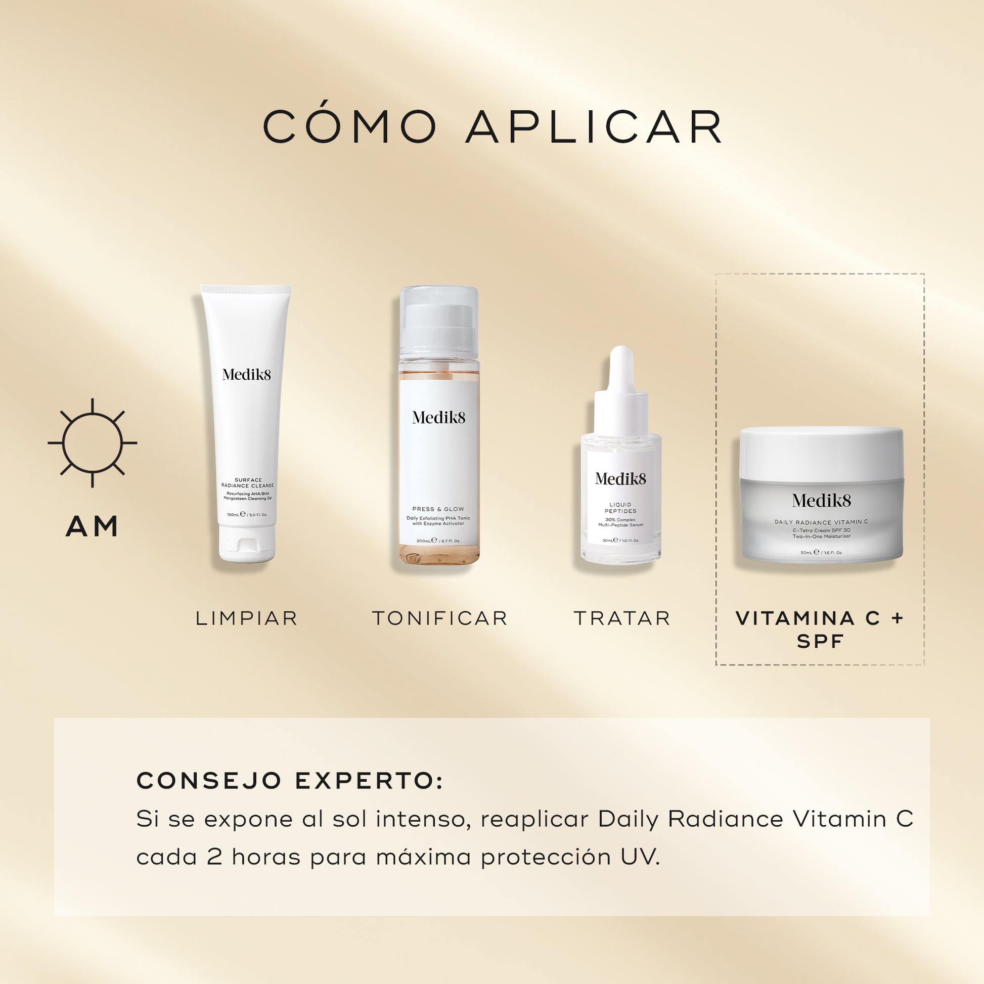 como aplicar Daily Radiance Vitamin C