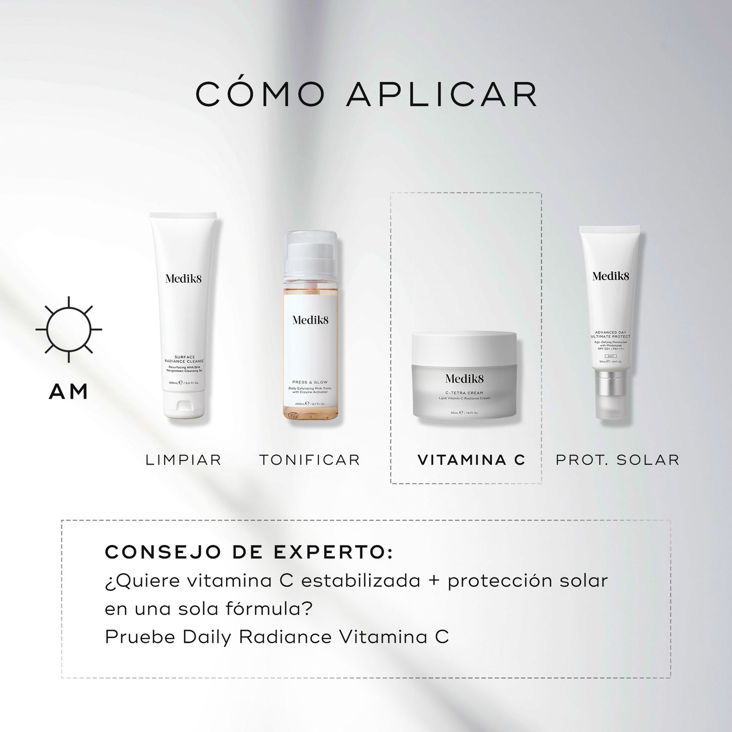 como aplicar vitamina c