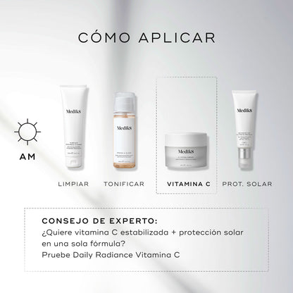 como aplicar vitamina c