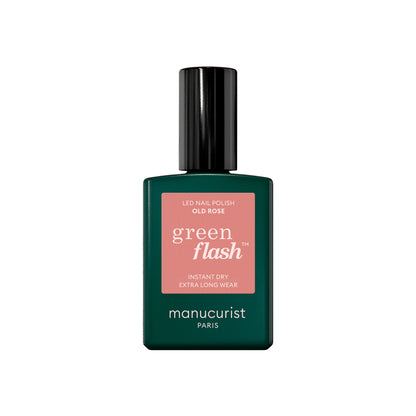 Manucurist Esmalte GREEN FLASH – Esmalte Semipermanente LED Natural (84% Origen Bio)