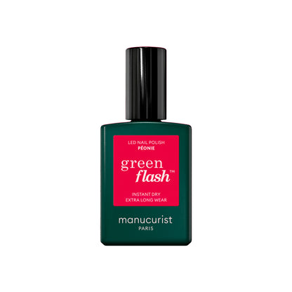 Manucurist Esmalte GREEN FLASH – Esmalte Semipermanente LED Natural (84% Origen Bio)