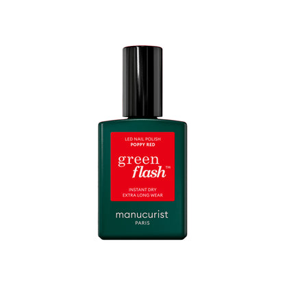 Manucurist Esmalte GREEN FLASH – Esmalte Semipermanente LED Natural (84% Origen Bio)
