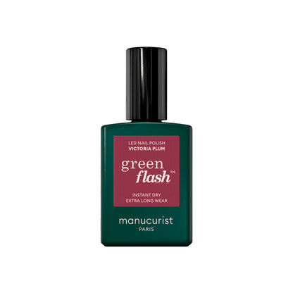 Manucurist Esmalte GREEN FLASH – Esmalte Semipermanente LED Natural (84% Origen Bio)