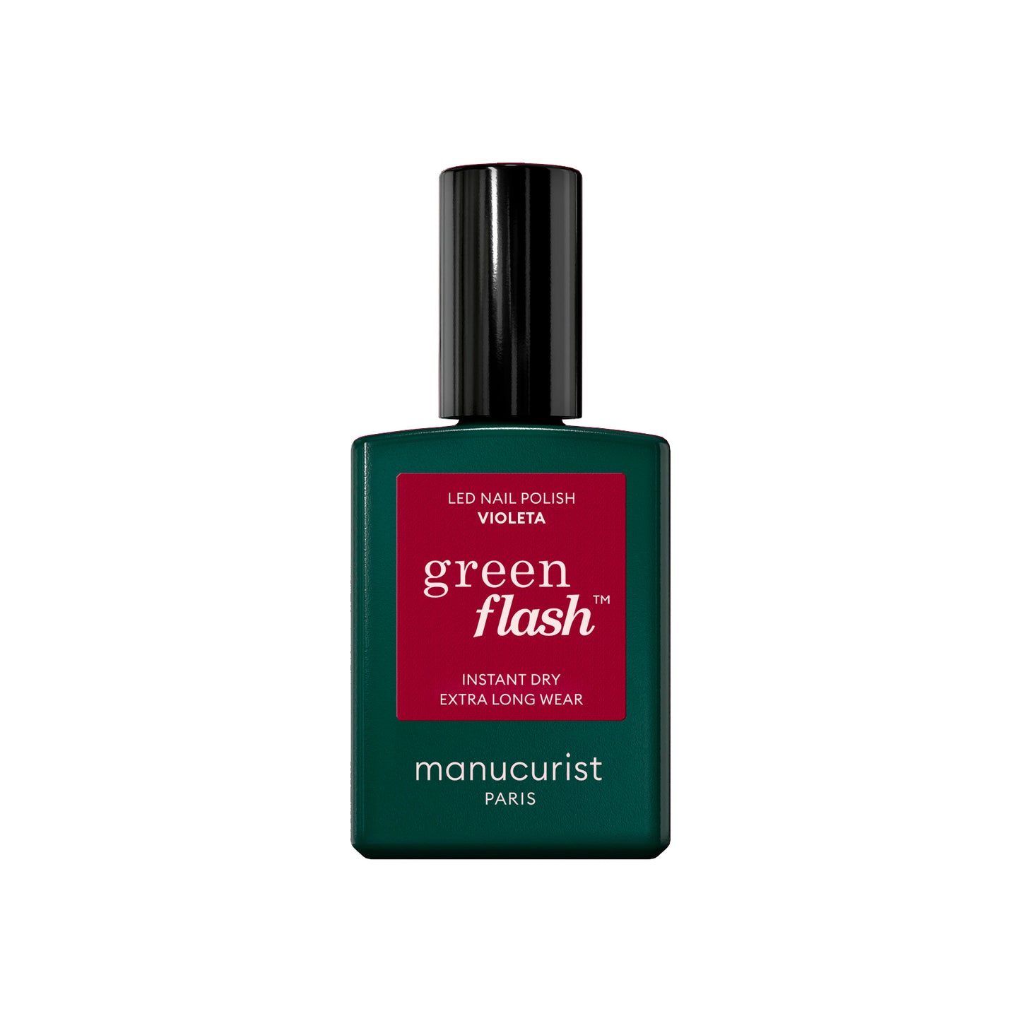 Manucurist Esmalte GREEN FLASH – Esmalte Semipermanente LED Natural (84% Origen Bio)