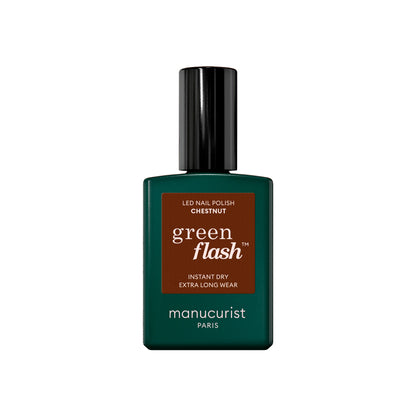 Manucurist Esmalte GREEN FLASH – Esmalte Semipermanente LED Natural (84% Origen Bio)